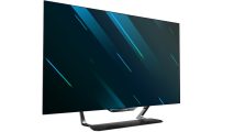 PC gaming monitor on white background