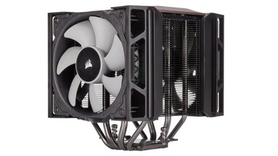Corsair A500 CPU cooler on white background