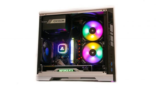 Mini ITX case with LED fans