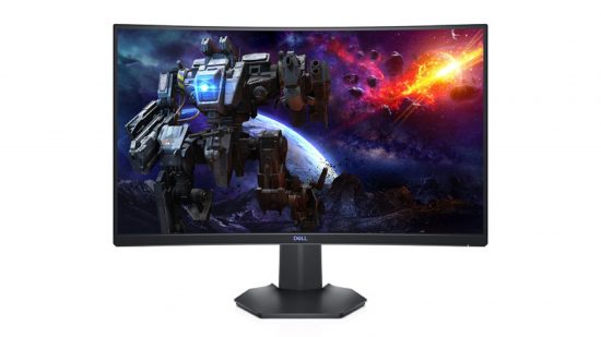 Dell S2721 gaming monitor on white background