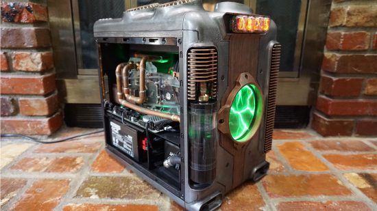 Steampunk plasma disk PC