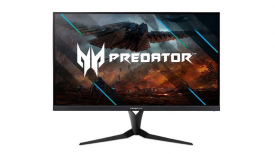 Acer Predator monitor on white background