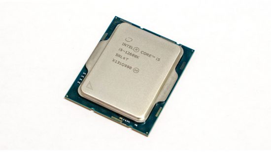 An Intel Core i5 12600K gaming CPU