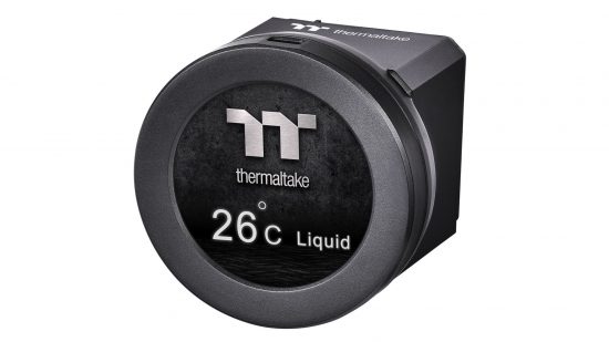 The LCD display found on the Thermatake Toughliquid Watercooler