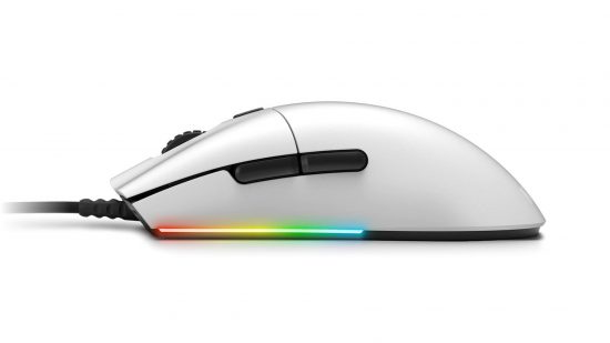 A side view of the NZXT Lift gaming mouse