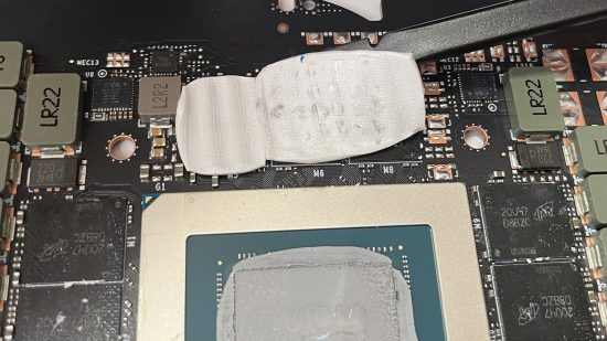 Removing the thermal pads from a GeForce RTX 4090 Founders Edition