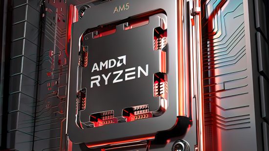 A render of an AMD Ryzen 7000 series CPU
