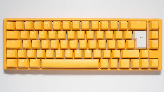 Ducky One 3 SF in yellow top down view