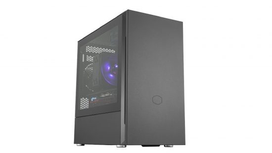 PC gaming case on white background