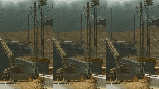 An image comparison, featuring AMD FSR 2 upscaling