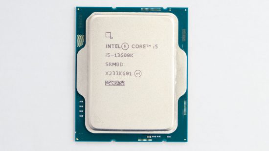 Top down view of Intel Core i5-13600K top