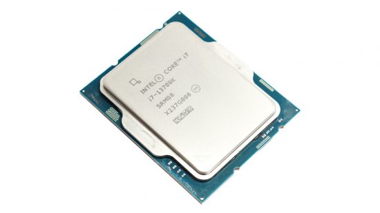 Angled view of Intel Core i5-13700K top