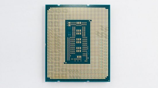 Top down view of Intel Core i9 13900K underside pins