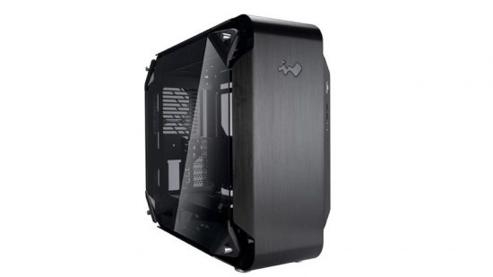 Black gaming case with clear side window