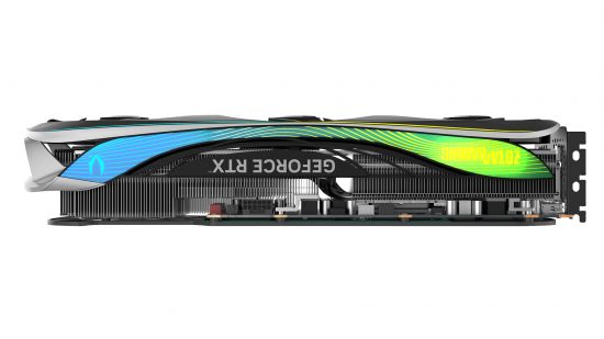 Zotac Nvidia GeForce RTX 4070 Ti top edge