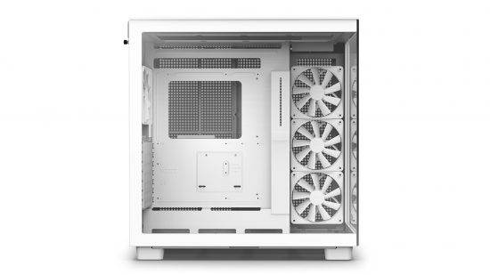 NZXT H9 Flow in white side view