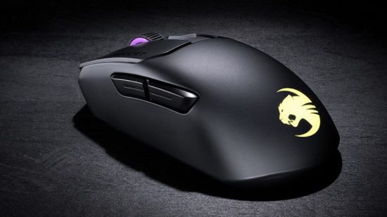 Roccat mouse with yellow logo