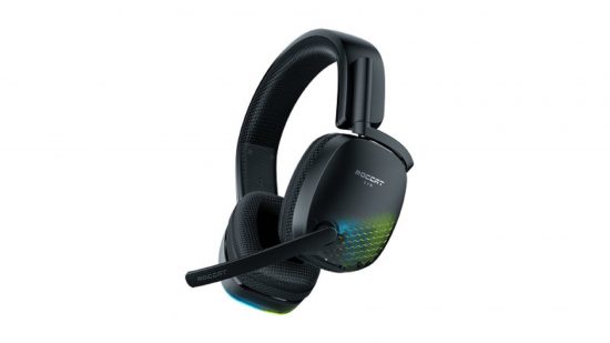 Roccat Syn Pro headphones on white background