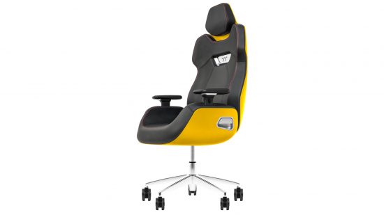 Thermaltake Argent E700 gaming chair in yellow front