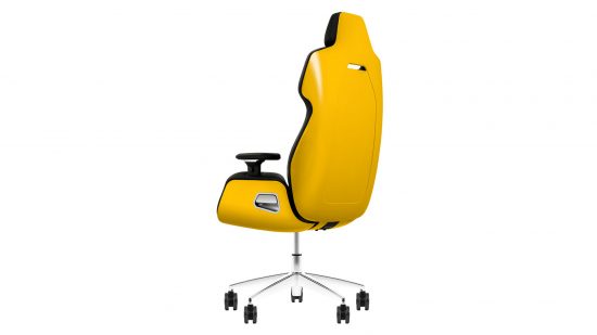 Thermaltake Argent E700 gaming chair in yellow back