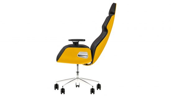 Thermaltake Argent E700 gaming chair in yellow left side