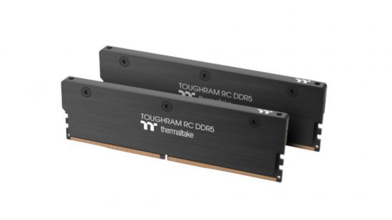 A set of two Thermaltake Toughram RC DDR5 gaming RAM sticks
