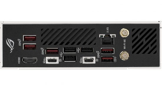 Asus ROG Strix X670E-I Gaming WiFi IO panel