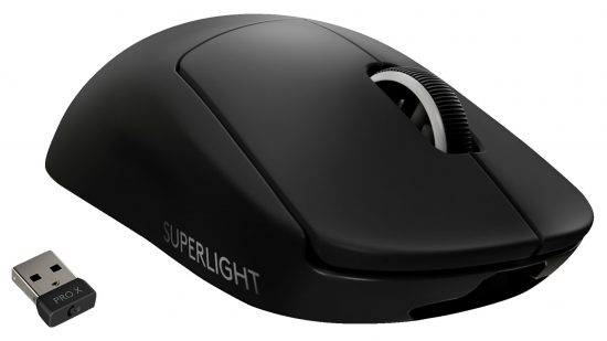 Logitech G Pro X Superlight gaming mouse in black