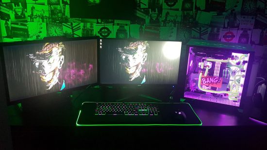 Joker PC gaming setup