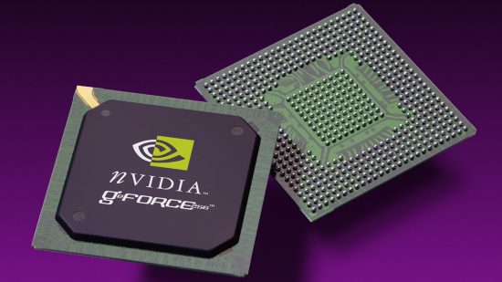Nvidia GeForce 256 GPU chip shot