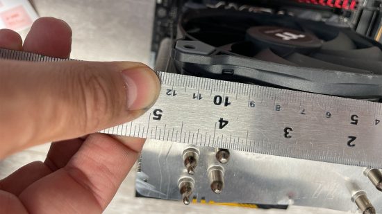 Measure a CPU cooler fan
