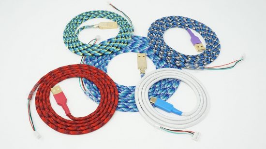 Replacement braided cables for gaming mice