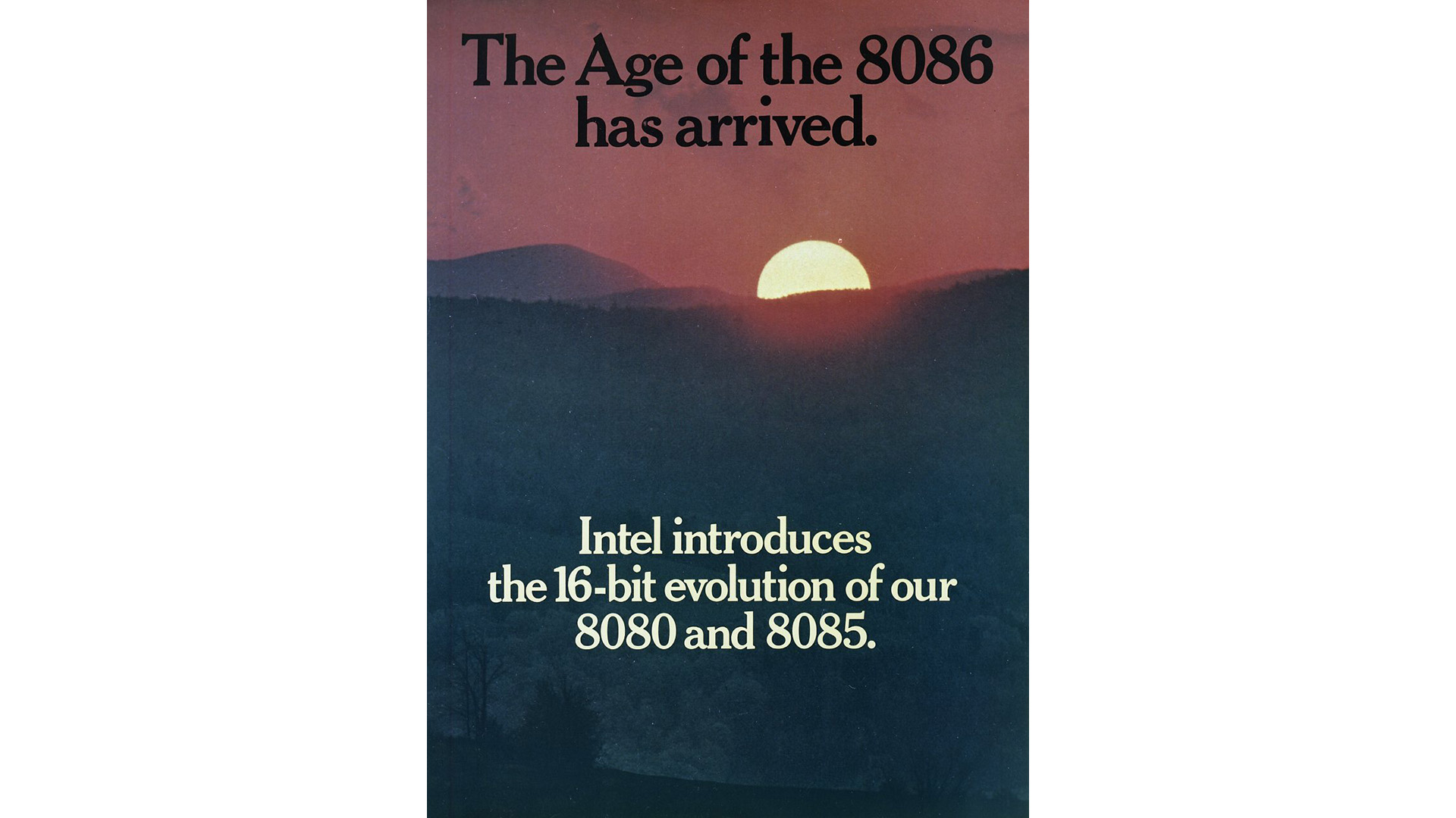 Intel 8086 magazine ad