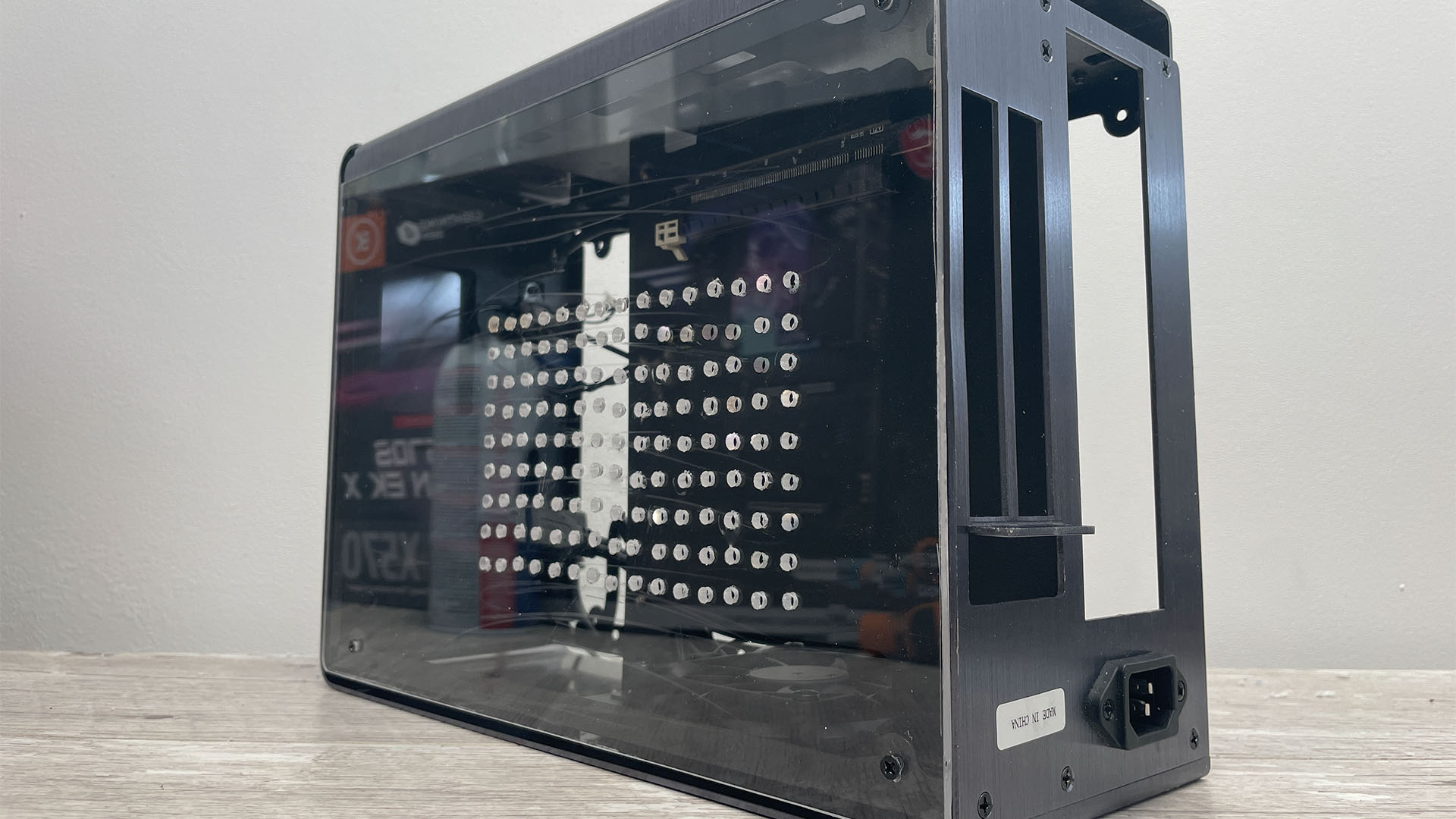 Make vented acrylic window panel for PC case