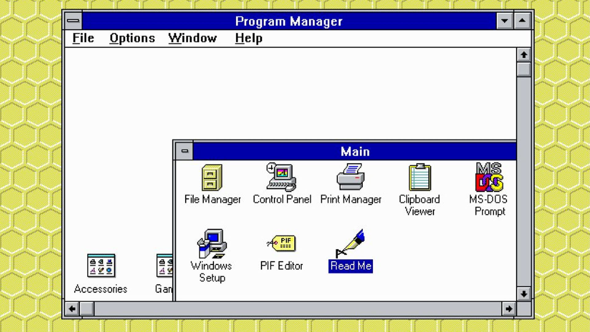 Windows 3.1 Progam Manager