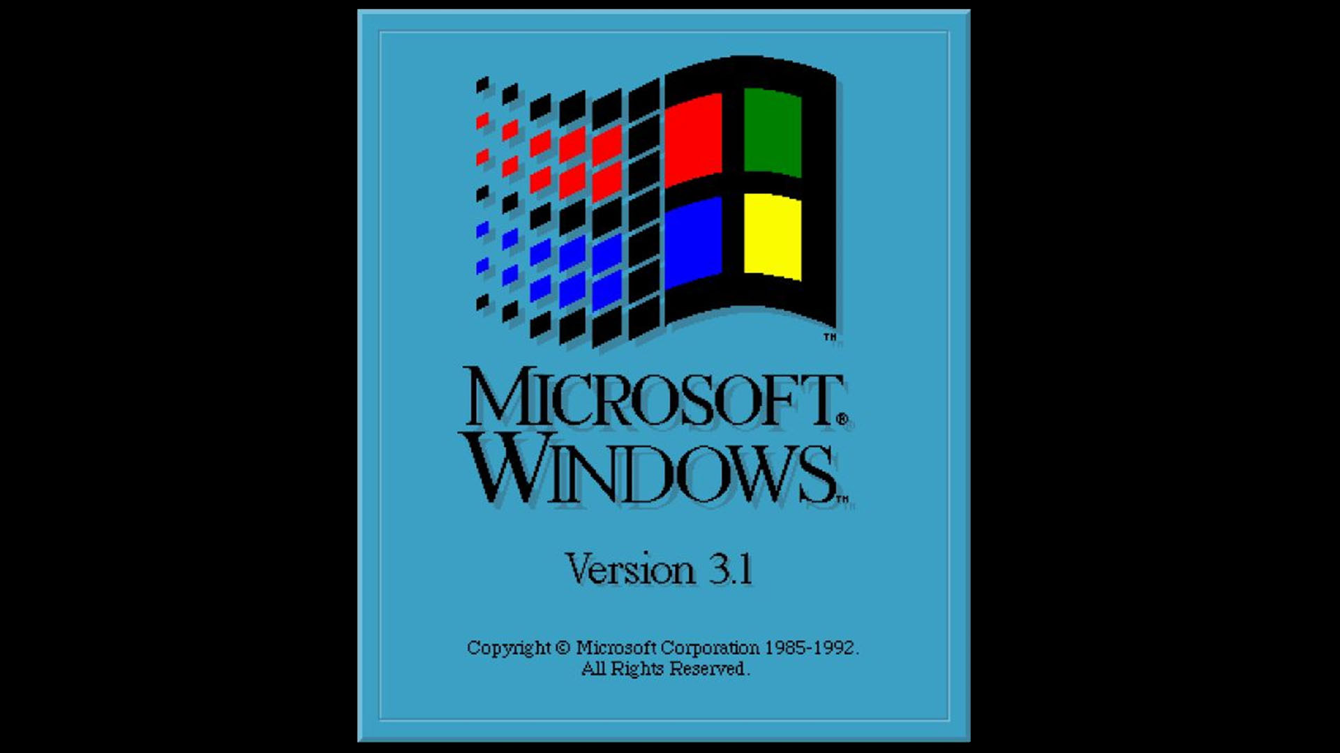 Windows 3.1 Splash Screen