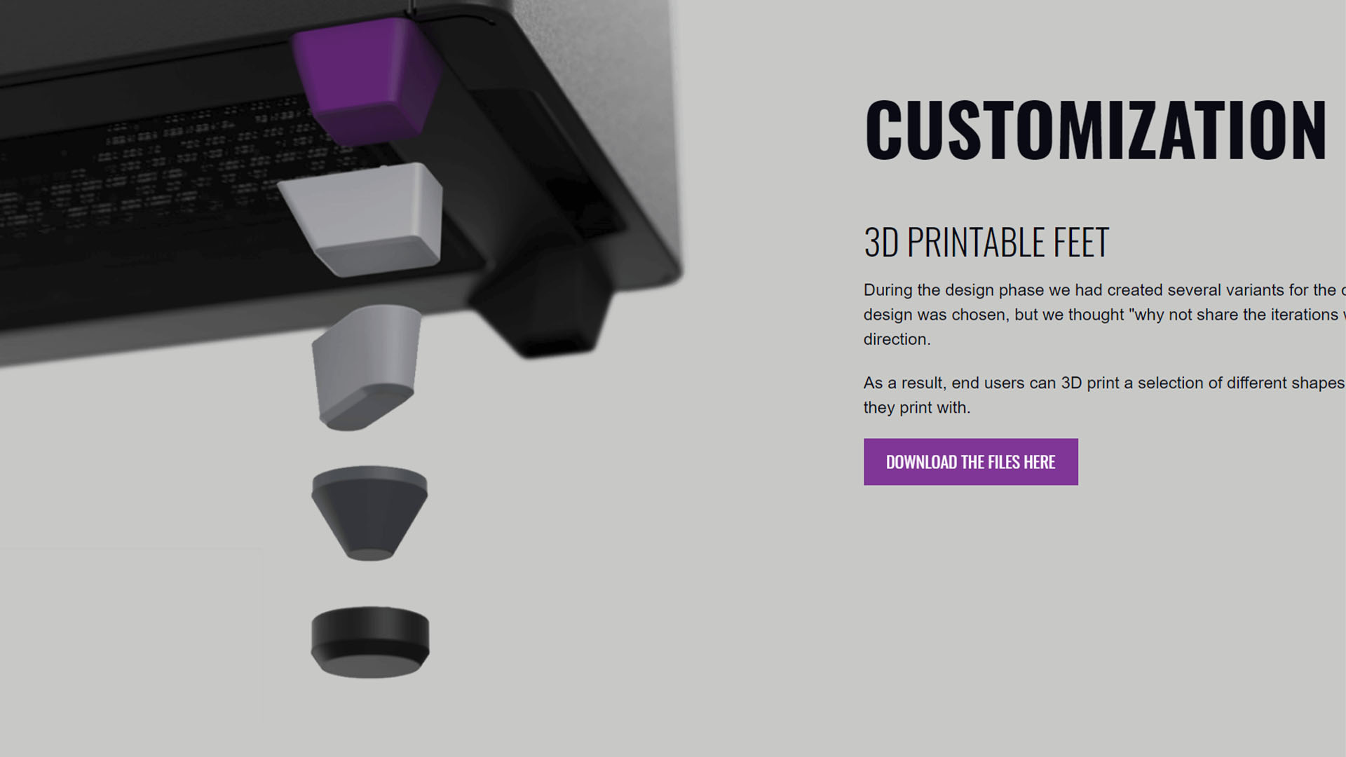 3D print case feet: Check manufacturer website