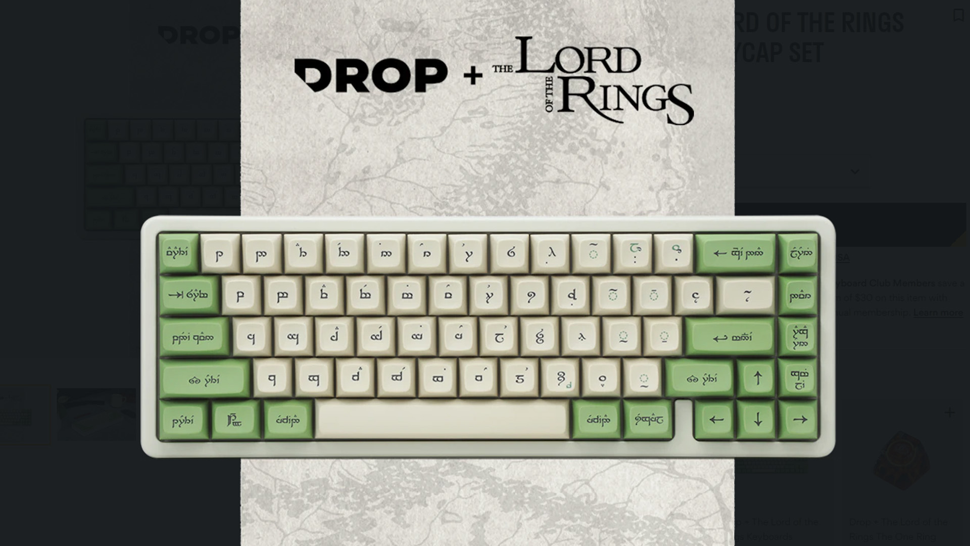 Corsair acquires Drop Massdrop lord of the rings keycaps
