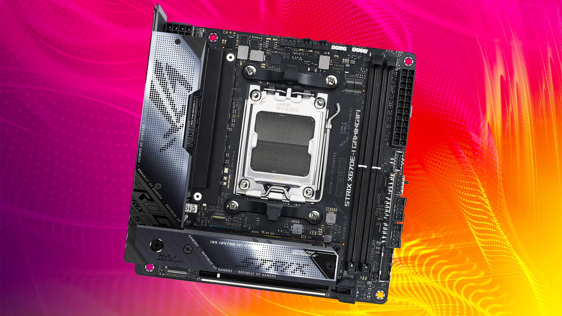 Best AM5 motherboard: Asus ROG Strix X670E-I Gaming WiFi