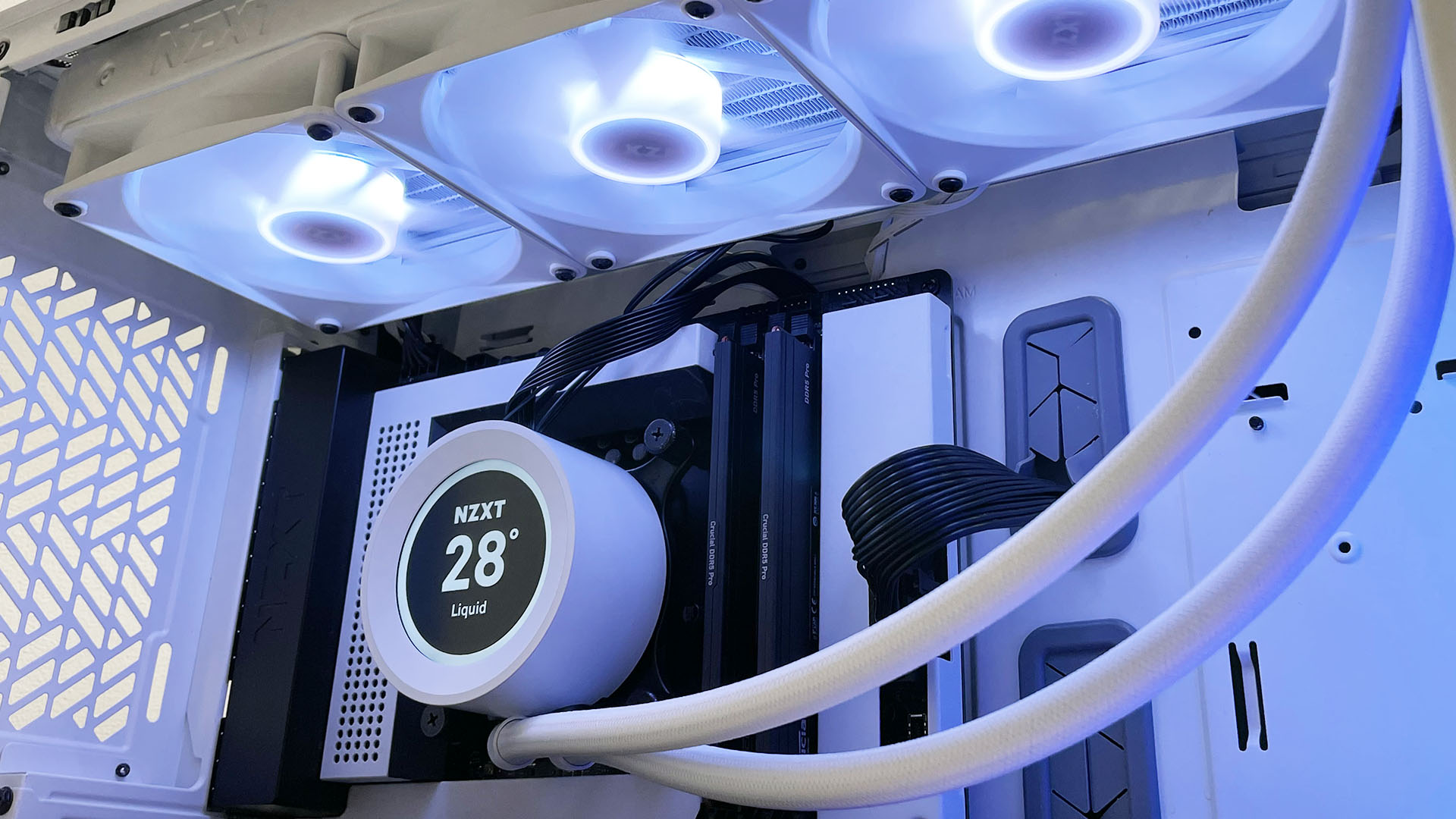 Best CPU cooler: NZXT Kraken Elite 360 RGB installed in case
