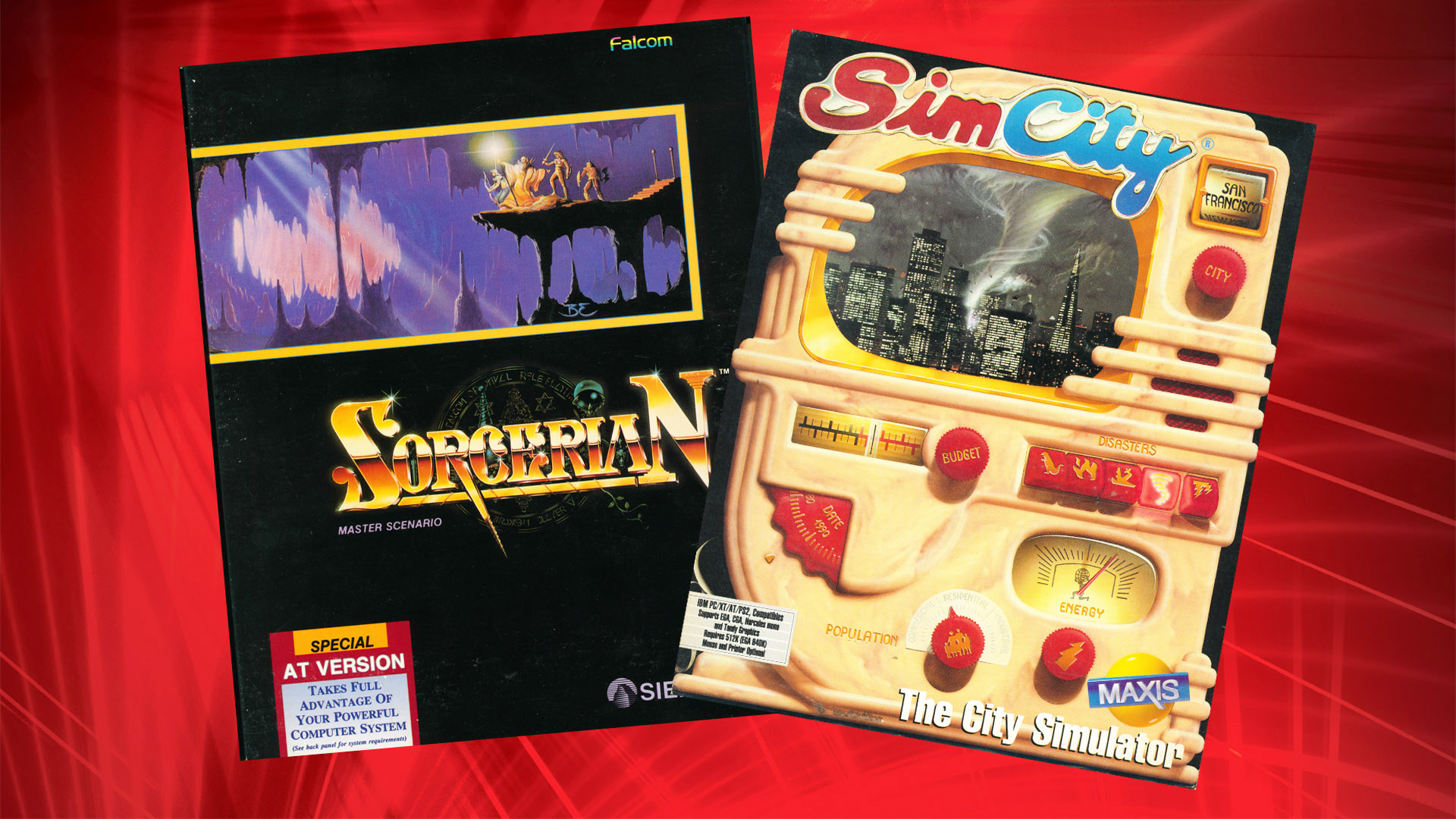 Intel 286: Games for IBM AT, including SimCity and Sorcerian