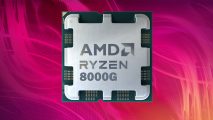 An AMD Ryzen processor, with '8000G' superimposed on to its IHS