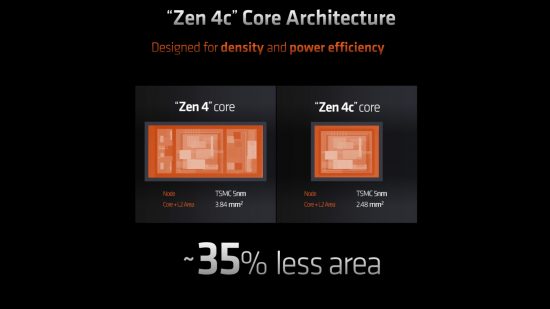 A comparison between Zen 4 and Zen 4c cores