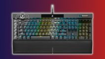 The Corsair K100 RGB gaming keyboard