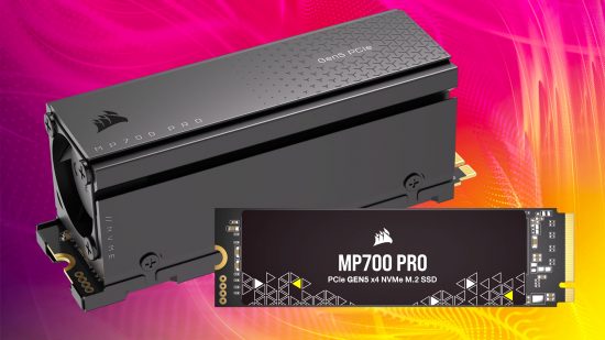 Corsair MP700 Pro SSD with air cooler