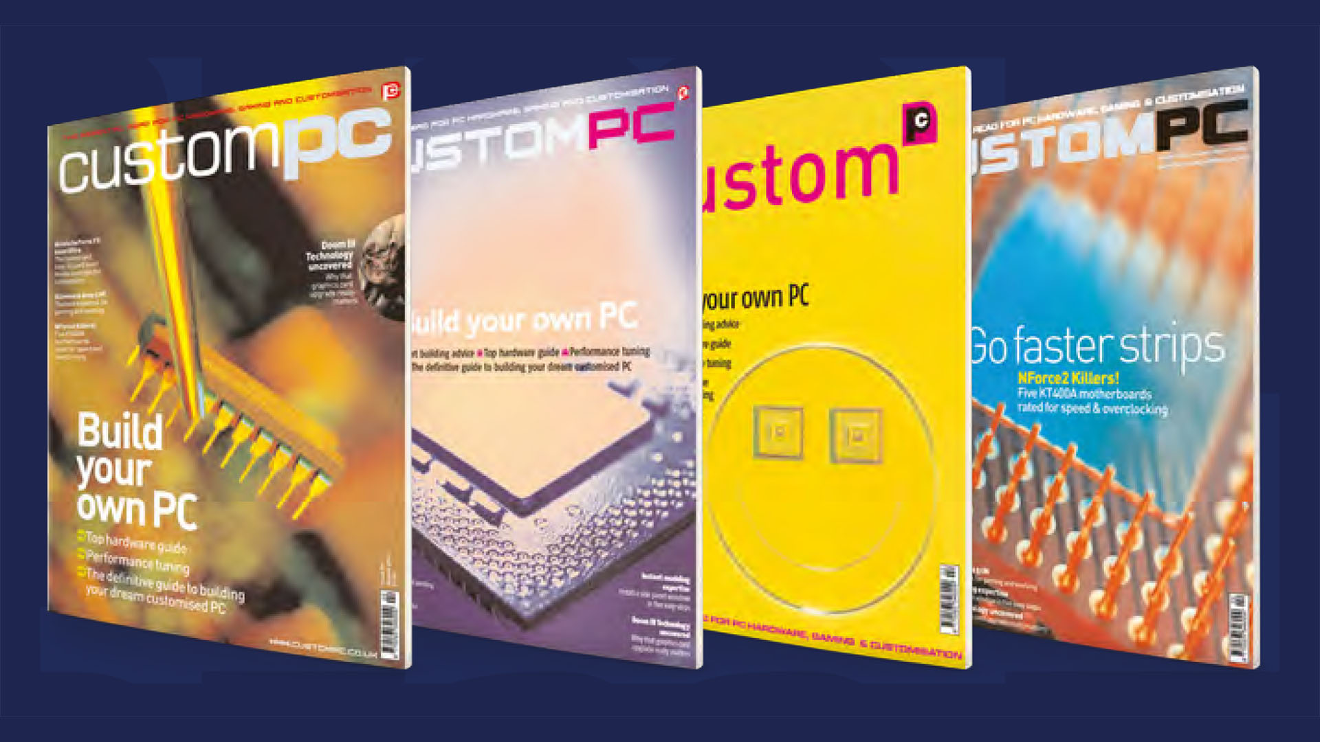 Custom PC magazine early cover ideas