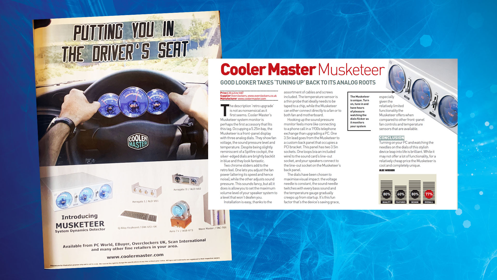 Custom PC magazine Issue 1: Cooler Master Musketeer advert and review