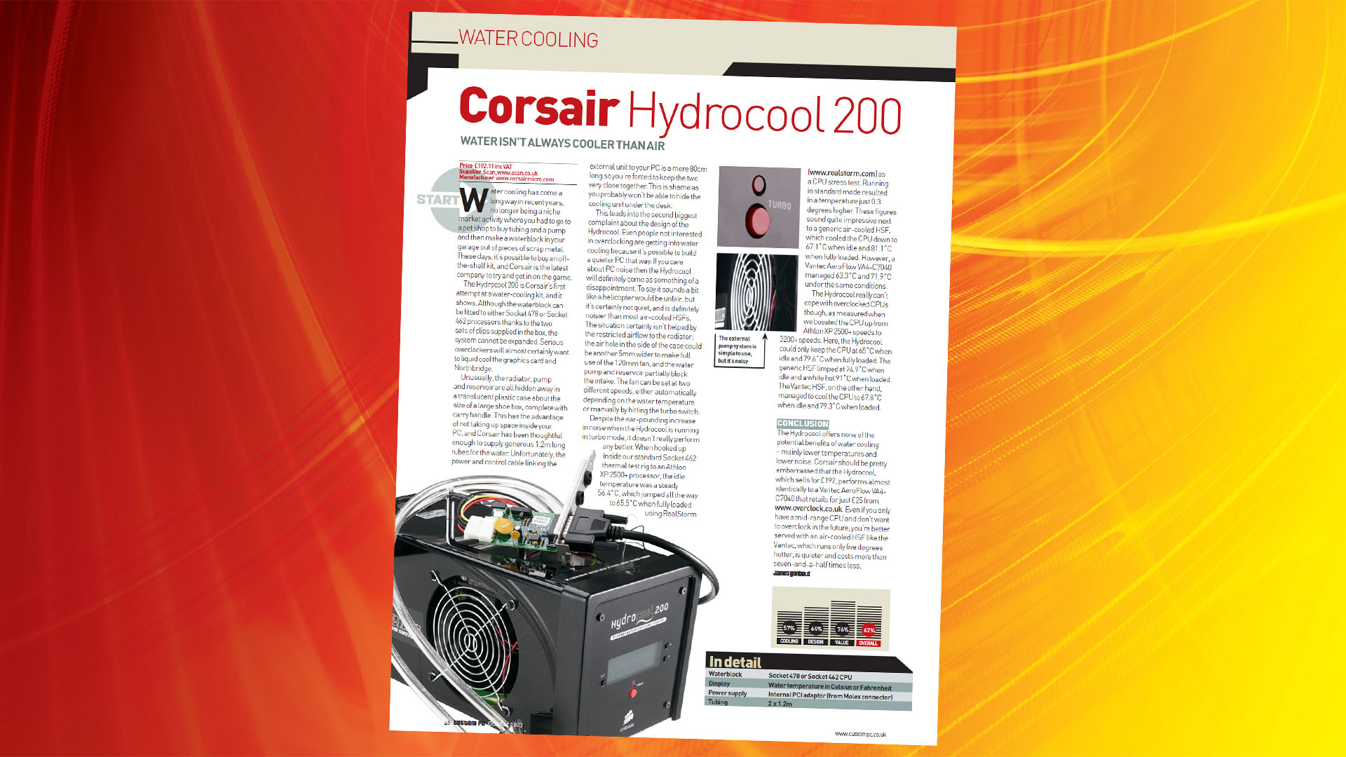 Custom PC magazine Issue 1: Corsair Hydrocool 200 review