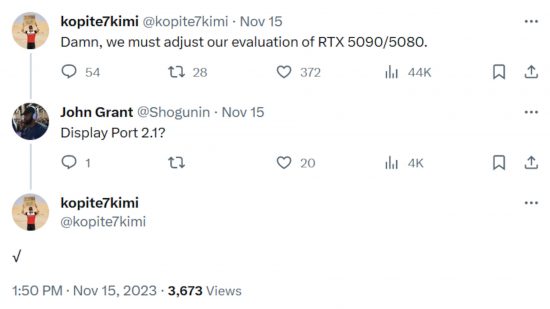 A screenshot from X (formerly Twitter), of a post by kopite7kimi