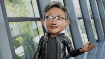 An Nvidia Omniverse avatar of the company's CEO, Jensen Huang
